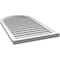 Ekena Millwork Round Top Surface Mount PVC Gable Vent: Functional, w/ 2"W x 2"P Brickmould Sill Frame, 24"W x 42"H GVPRT24X4203SF - alternate 2